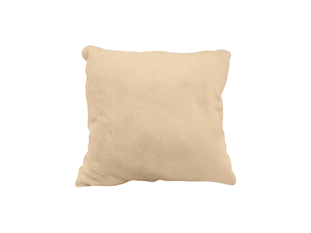 Coussin de fourrure de lapin confortable